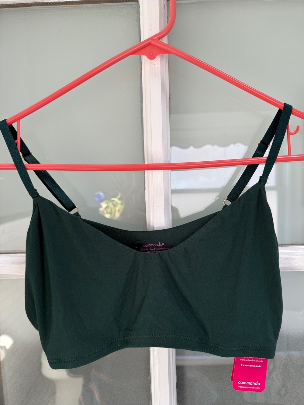Commando Forest Green Butter Bralette with Adjustable Straps